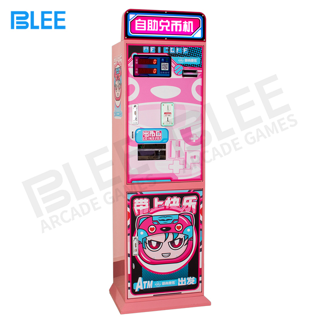 Amusement Park Automatic Coin Change Dispenser Token Changer Machine Arcade Token Coin Change Exchange Machine