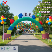 Arche gonflable personnalisée, écologique, décoration de fête en plein air, emballage en boîte et sac pour Pâques