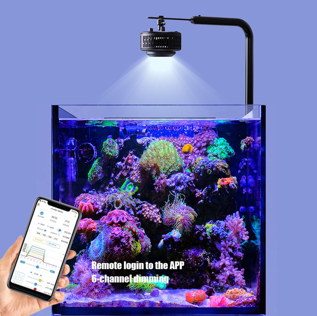 Smart APP Control Aquarium Coral Light Full Spectrum LED for Sea Tank Reef Ecosystems AIPAI A7III