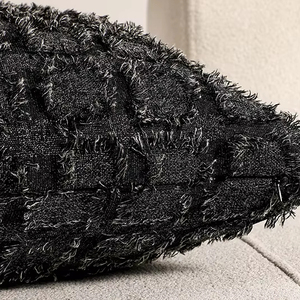 Sarung Bantal Desain Baru Motif Kotak-kotak Warna Solid Dekoratif untuk Ruang Tamu - Product Image 4