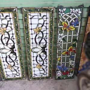 Fournisseur d'usine – Vitre Tiffany en verre teinté, style européen, motif papillon, 25*90 CM, double vitrage pour porte, mur ou fenêtre - Product Image 4