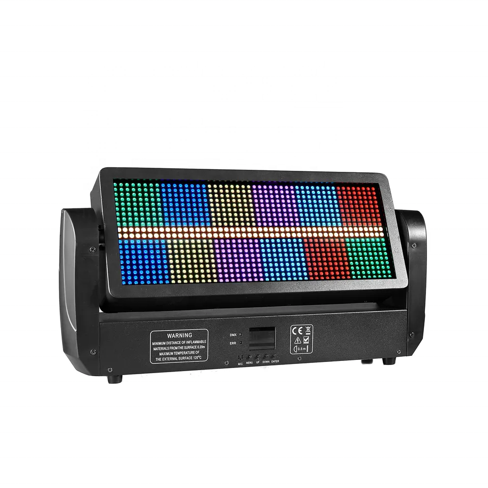 Новый стиль полноцветный пиксель Dj вспышка DMX512 сегментов RGBW движущаяся головка сценический стробоскоп