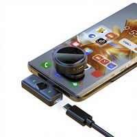 Microphone cravate sans fil à condensateur Aidi One Reveice One Mic, mini haut-parleur stéréo professionnel pour smartphones