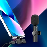 2022 Nieuwe Draadloze Lavalier Microfoon Draagbare Audio Video-opname Mic Voor Iphone Live-uitzending Gaming Microfonoe