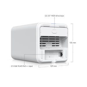 pour UNAS 2 UniFi NAS sans fil double bande à 2 baies avec WEP et QoS - Noir (UNAS-2-W) - Product Image 6