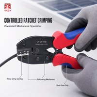 Set Alat Kabel Surya Tang Crimping untuk Konektor 2.5-6mm AWG 13-10 dengan Kunci Pas Baja Karbon dan Tas Pembawa