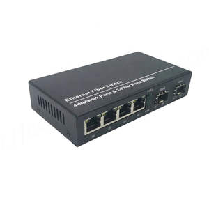 Conmutador de Red Gigabit de Venta Caliente de Fábrica, 2 SFP, 4 RJ45, Transceptor Óptico, Convertidor de Medios BIDI 20KM, Conmutador PoE, Conmutador Ethernet - Product Image 2