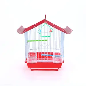 थोक सस्ते स्टेनलेस स्टील पोर्टेबल परत वाहक घरों प्यार पक्षी पिंजरे प्रजनन पिंजरे Oiseaux/