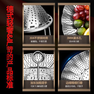 304 Stainless Steel <b>Steamer</b> Rack Foldable With Petal Design For Kitchen Cooking Fish Vegetables - Product Image 5