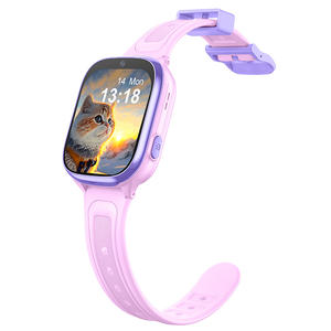 Montre intelligente pour enfants, rose et violette, avec appel téléphonique, bracelet coloré, application de contrôle à distance, suivi - Product Image 1