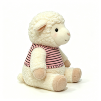 Peluche d'agneau personnalisée, mouton en peluche mignon, jouet en peluche doux, peluche d'agneau en peluche