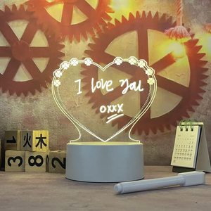 Tablero de Notas Acrílico Personalizado de 16 Colores, Lámpara de Noche, Tablero de Escritura Borrable, Luz LED 3D, Regalo de Cumpleaños, Decoración de Fiesta, Lámpara de Mesa - Product Image 2