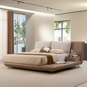 <span class=keywords><strong>Lit</strong></span> moelleux moderne de luxe avec cadre en <span class=keywords><strong>bois</strong></span> massif, écologique, durable, meubles de chambre à coucher avec rangement - Product Image 1