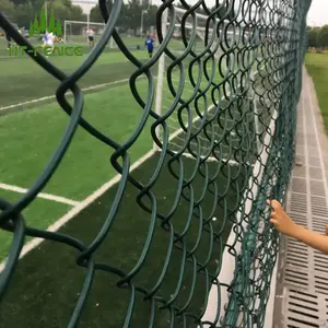 HT-FENCE 6 piedi 9 gauge di alta qualità utilizzato collegamento a catena di recinzione prezzo zincato e pvc rivestito di filo di recinzione per la vendita