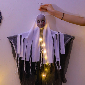 ไฟผีแขวนฮาโลวีน ไฟ LED ผีสุดหลอน ใช้แบตเตอรี่ แสงสีขาวอบอุ่น ตกแต่งฮาโลวีนทั้งในบ้านและนอกบ้าน - Product Image 5