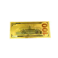 Nouvelle édition de la collection de billets de banque de 100 dollars, billet de banque en feuille d'or de 100 dollars