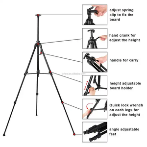 Bview nghệ thuật hiển thị gấp khung sắt đen kim loại giá vẽ cho nghệ sĩ sinh viên - Product Image 3