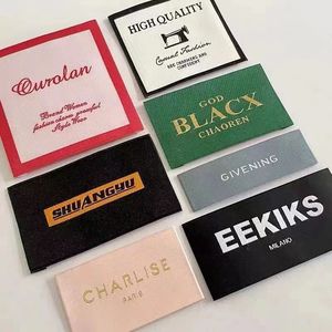 Wholesale Custom Woven Label Manufacturer OEM Brand <b>Logo</b> Tag Sew On - Product Image 1
