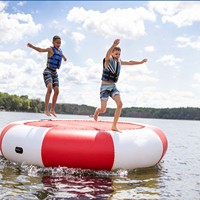Plateforme Gonflable de Bungee Jumping Aquatique Amusante en Gros pour Trampoline Aquatique Flottant en PVC pour Extérieur