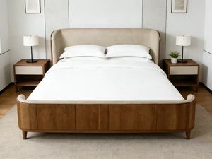 Lits en bois king size avec rangement, queen size, double king size <span class=keywords><strong>160</strong></span> pour un style minimaliste, antique, fantaisie, double style français, lits en bois massif - Product Image 2