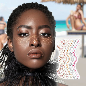 OEM ODM Tatouages temporaires étanches à paillettes pour filles Autocollants de <span class=keywords><strong>tatouage</strong></span> en or et métal pour femmes - Product Image 1