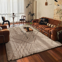 Tapis Doux Moelleux Moderne pour Salon et Chambre, Haut de Gamme, Luxe Léger, à Poils Longs – Fournisseur