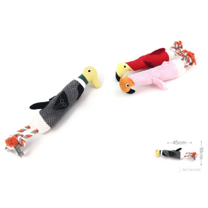 Jouet à mâcher pour animaux de compagnie Yommy Duck, corde de 45 cm, jouet pour chien à tirer - Product Image 2