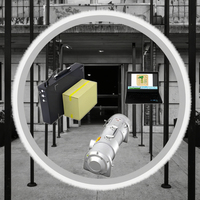 Scanner de bagages à rayons X portable à double énergie PeaceGuarder, conception durable, stockage haute capacité, certifié CE