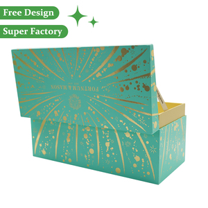 Tùy chỉnh sang trọng lá vàng Hai Lớp Thiết kế fortnum & Mason Champagne và Nấm cục rượu vang Hộp quà tặng hộp rỗng - Product Image 3