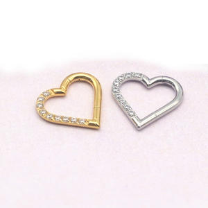 एटम f136 टाइटेनियम जिरकॉन पाइर्सिंग डेथ हैलिक्स हार्ट इयररिंग हूप 16 ग्राम कार्टिलेज ट्रेमस रिंग रिंग हिंग सेगमेंट रिंग क्लीकर - Product Image 5