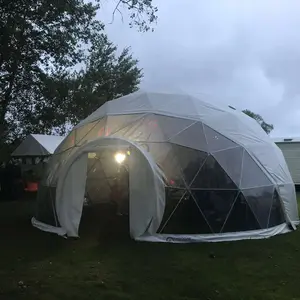 Наружная прозрачная купольная палатка эскорт из ПВХ на 3 человек