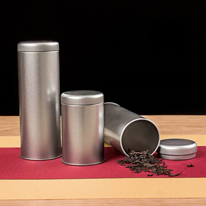 Chất Lượng Tốt 4 Loại Thực Phẩm Có Kích Thước Khác Nhau Hộp Kim Loại Trà Bạc - Product Image 2