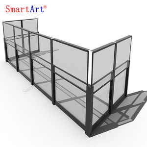 Smartart-Sistema de barandilla deslizante para restaurantes, rompevientos retráctil de aluminio, para valla de vidrio deslizante - Product Image 1