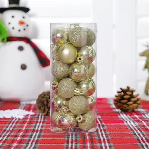 Preços De Fábrica Por Atacado Bolas De Plástico Galvanizado De Luxo De Natal Enfeites De Natal Bolas De Natal E Enfeites De Árvore