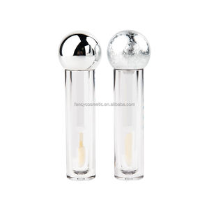 Tubo de brillo de labios con tapa redonda de espejo Chapado en chorro, botella de <span class=keywords><strong>aceite</strong></span> de labios vacía transparente para uso cosmético - Product Image 3