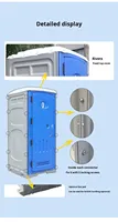 Toilettes portables modernes à faible coût et haute qualité pour usage extérieur, sans eau, avec réservoir d'égouts de 300L et lavabo, en HDPE chinois