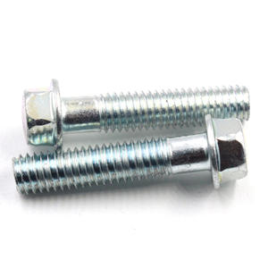 Kunden spezifische hochfeste M6 M8 Flach kopf Edelstahl verzinkt eingerückte Sechs kant maschine Sechs kant flansch schraube - Product Image 2