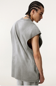 Canotta sportiva Hip Hop classica estiva da uomo 100% canotta in cotone Spray con scimmia senza maniche - Product Image 6