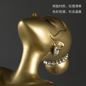 Articles décoratifs au sol haut de gamme de luxe léger de style Dai plateaux de rangement à côté du meuble <span class=keywords><strong>TV</strong></span> Art créatif décoration de la maison - Product Image 2