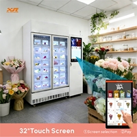 Máquina Expendedora Refrigerada Inteligente XY de 28 Compartimentos con Pantalla Táctil de 22 Pulgadas y Gestión Basada en la Nube para Flores y Frutas Frescas