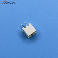 Conector de Alimentación JINDA PH-2A (Beige) de 2.0mm de Paso, 2 Pines, para Montaje en Placa, Latón Estañado, 2A 250V