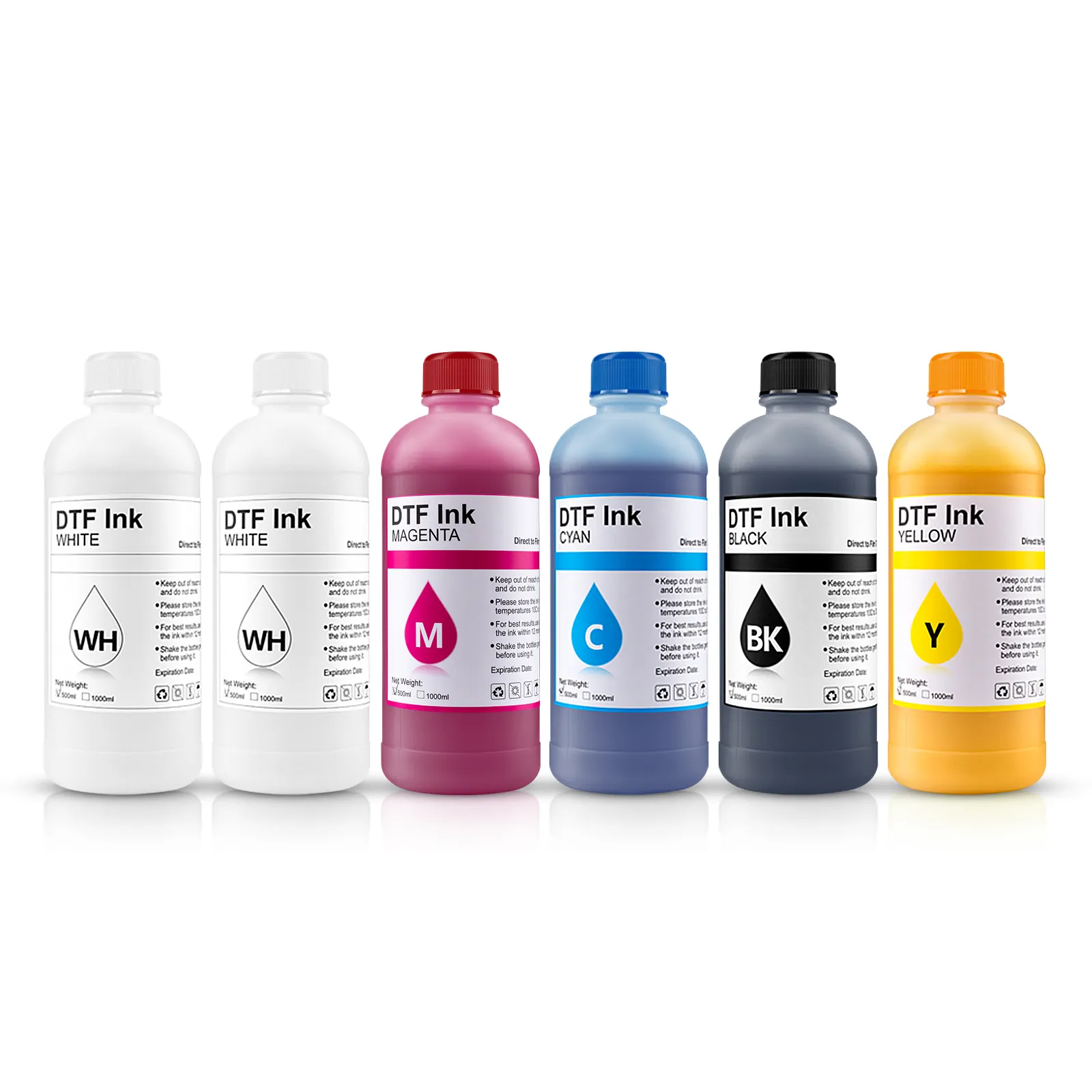 Ocbestjet 500ML Farben Sub listar Wasser basierte Textil-DTF-Tintenfilm-Transfer druckfarbe für Epson R3000 L1800-Drucker