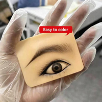 Peau artificielle en silicone 3D pour la pratique des sourcils et du maquillage des yeux, idéale pour les salons de maquillage permanent et de tatouage