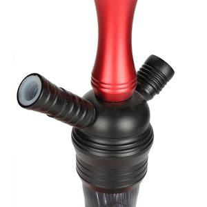 Ensemble de narguilé allemand <span class=keywords><strong>Amy</strong></span> <span class=keywords><strong>Deluxe</strong></span> saveur givrée et base en verre de couleur avec composants en aluminium pour fumer Shisha - Product Image 3