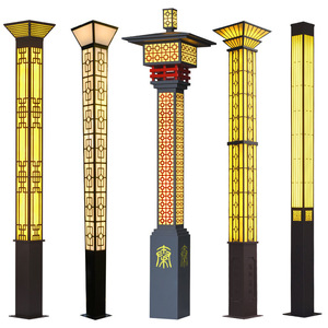 Colonne lumineuse solaire carrée LED Louis Hengsheng 3m pour extérieur, jardin, parc, rue, éclairage paysager - Product Image 2