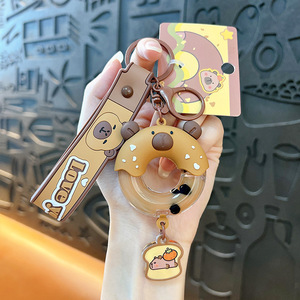 Creative Oil Kapi Bala Donut Mousqueton Porte-clés Mignon En Plastique Écologique Petit Cadeau En Gros - Product Image 6