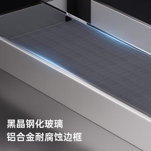 Unihopper Spice <b>Basket</b> <b>Pull</b> <b>Out</b> Drawer Three Layer Glass Storage Cabinet Organizer Minimalist <b>Kitchen</b> Cabinet Insert - Product Image 4