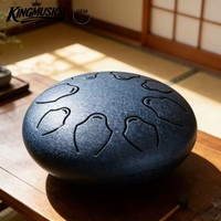Tambour à langue en acier au carbone de 6 pouces, 8 notes, PST-6I8N, instrument de percussion Handpan, baguettes, livre de musique, nouveau, personnalisable