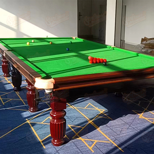 Mesa de billar inglés estándar de alta gama, Material de madera maciza de cuero verde, 8 pies, 9 pies, 12 pies, cantidad mínima 1 - Product Image 3