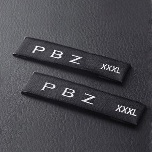 ملصق منسوج عالي الكثافة بشعار مخصص للملابس والبدلات، شعار مطاطي - Product Image 2